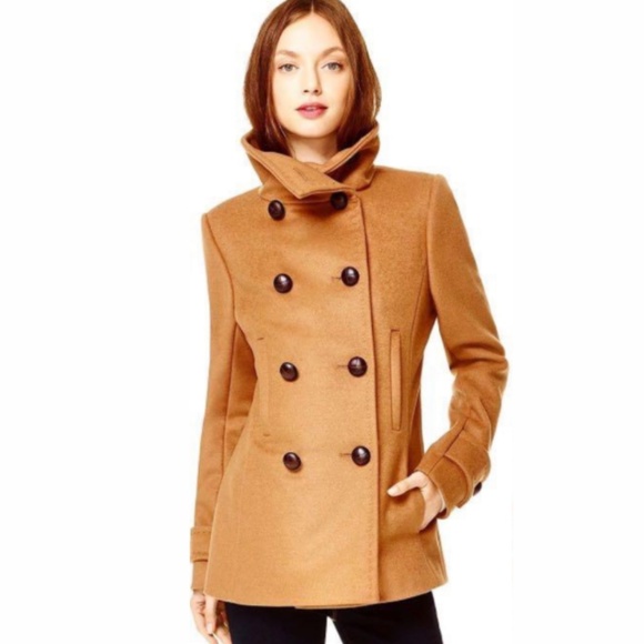 Babaton Camel Wool Peacoat | S - Picture 2 of 8